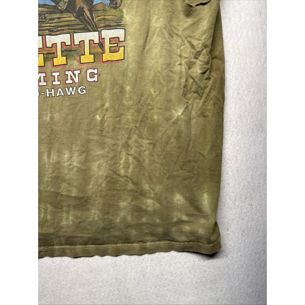 Harley-Davidson Gillette Wyoming Tie Dye Muscle Tee Mens 2XL Green R.K. Stratman - Picture 5 of 16
